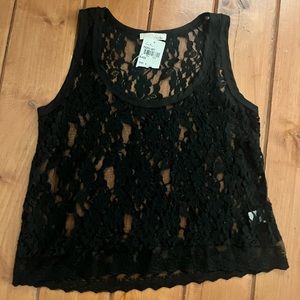 Lush Sleeveless Lace Tank Sz S - NWT!